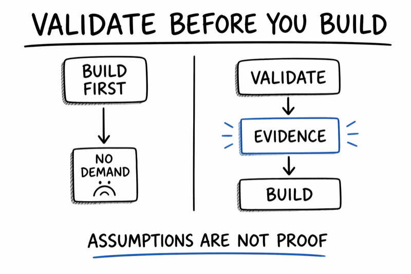 Validate before you build diagram