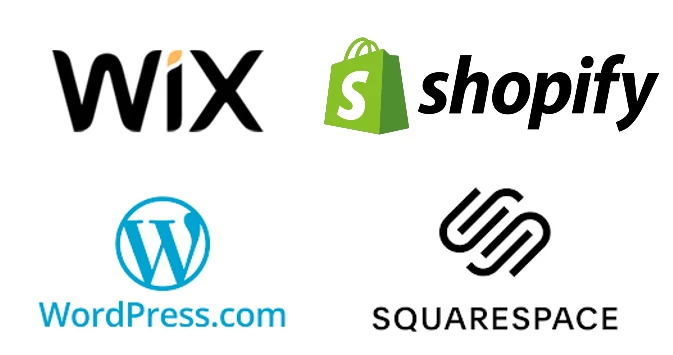 website platform builder logos 